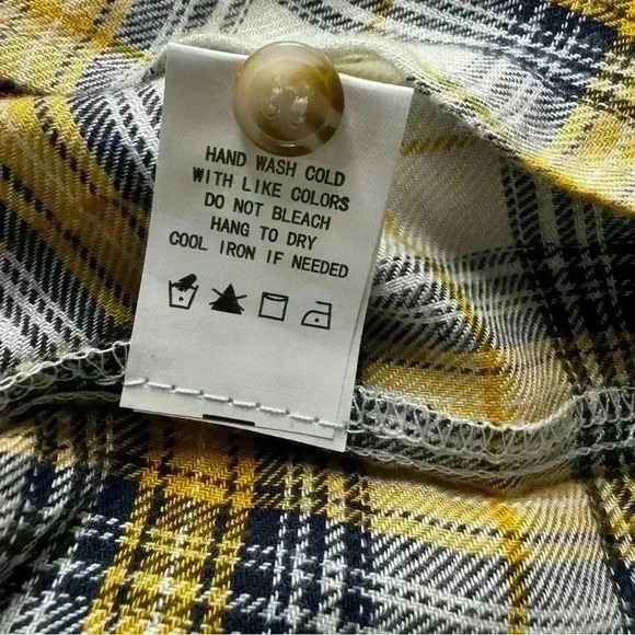 Melloday Women’s XL Flannel Super Soft Long Sleeve Button Up Plaid Top - Picture 10 of 11